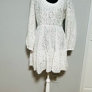 Veronica Beard Eyelet Mini Dress – Size 10